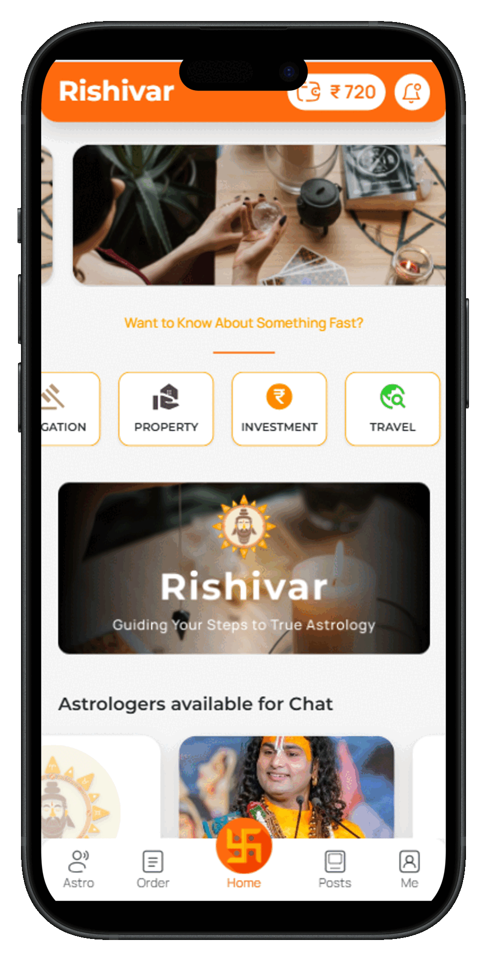 Rishivar User Mobile App GIF